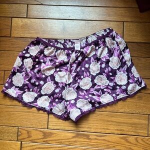Victoria's Secret Purple Floral Sleep Shorts